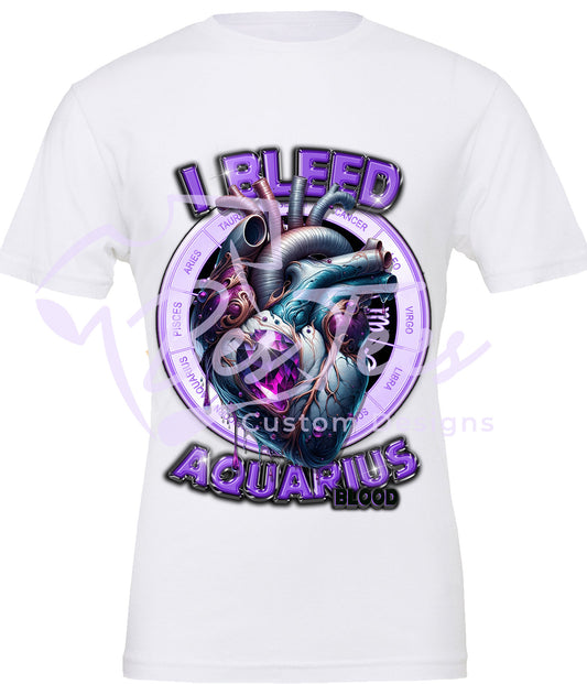 Aquarius Bleed Zodiac Sign